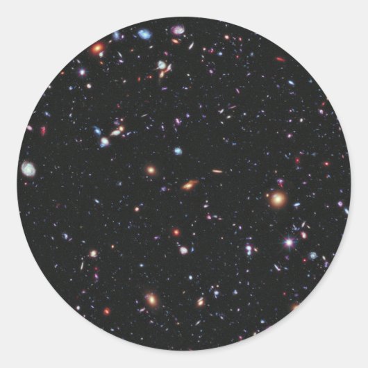 Hubble eXtreme Deep Field Runder Aufkleber (Vorderseite)