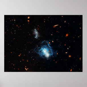 Hubble findet reife Galaxie maskierend als Poster