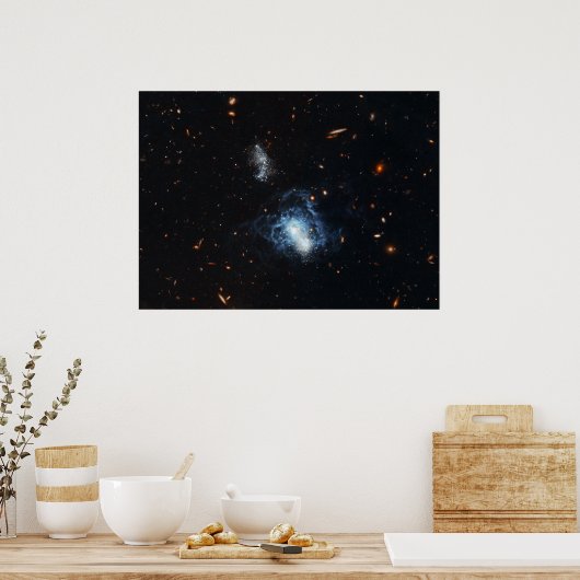 Hubble findet reife Galaxy Masquerading als Kleink Poster (Küche)