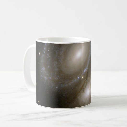 Hubble-Interagierende Galaxie AM 0500-620 Kaffeetasse (Vorderseite Links)