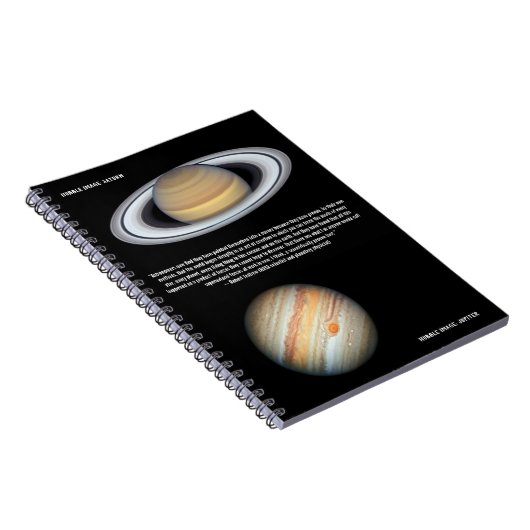 Hubble Jupiter and Saturn Scientist Quotation Notizblock (Rechte Seite)