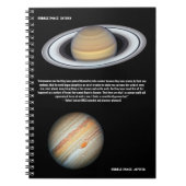 Hubble Jupiter and Saturn Scientist Quotation Notizblock (Vorderseite)