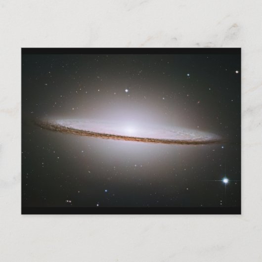 Hubble mosaic of the majestic Sombrero Galaxy Postkarte (Vorderseite)