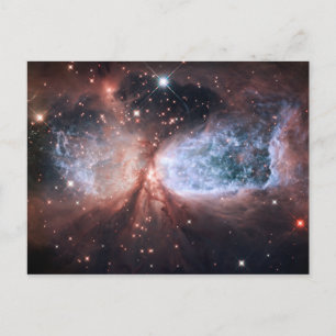 Hubble-Schneengel Postkarte