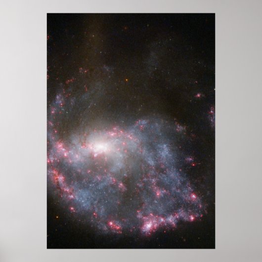 Hubble sieht eine Galaxie, die auf das Auge eines  Poster (Vorne)