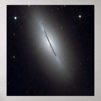 Hubble sieht Galaxy auf der Kante Poster