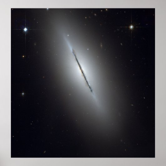 Hubble sieht Galaxy auf der Kante Poster (Vorne)