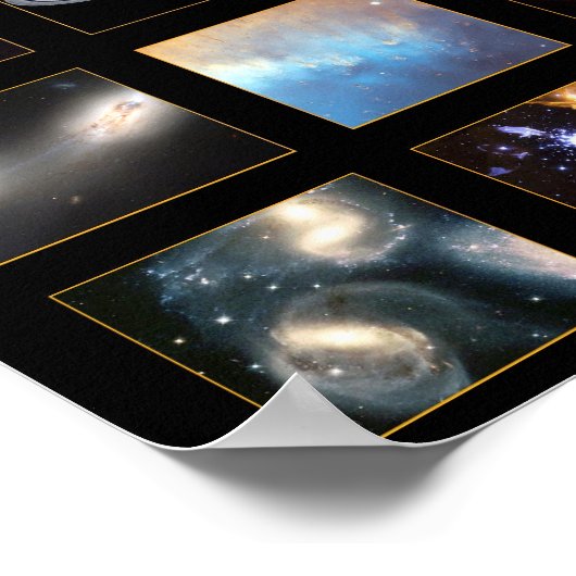 Hubble Space Poster (Ecke)