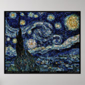 Hubble Starry Night (29,3"x24") Poster (Vorne)