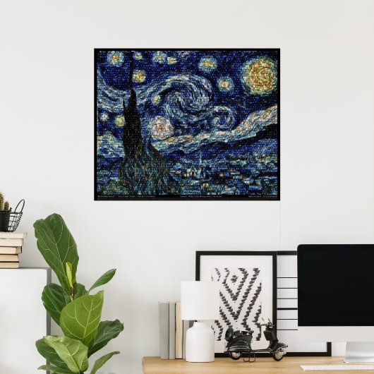 Hubble Starry Night (29,3"x24") Poster (Heimbüro)