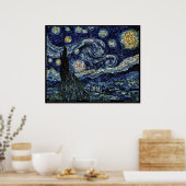 Hubble Starry Night (29,3"x24") Poster (Küche)