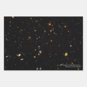 Hubble Telescope Ultra Deep Field Galaxies Foto Geschenkpapier Set (Vorderseite 3)