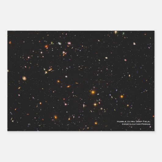 Hubble Telescope Ultra Deep Field Galaxies Foto Geschenkpapier Set (Vorderseite)