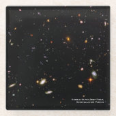 Hubble Telescope Ultra Deep Field Galaxies Foto Glasuntersetzer (Vorderseite)