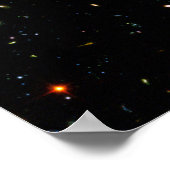 Hubble Telescope Ultra Deep Field Galaxies Foto Poster (Ecke)