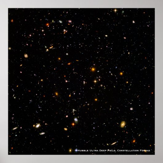 Hubble Telescope Ultra Deep Field Galaxies Foto Poster (Vorne)
