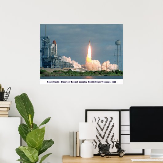 Hubble-Teleskop 1990 zur Erkennung Poster (Heimbüro)
