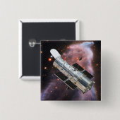 Hubble-Teleskop Button (Vorne & Hinten)