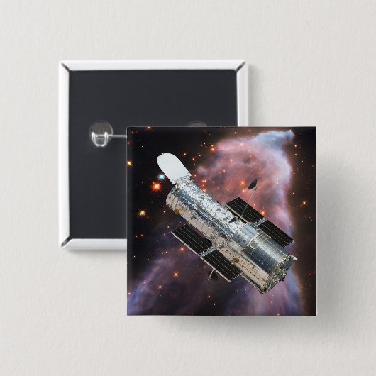 Hubble-Teleskop Button (Vorne & Hinten)