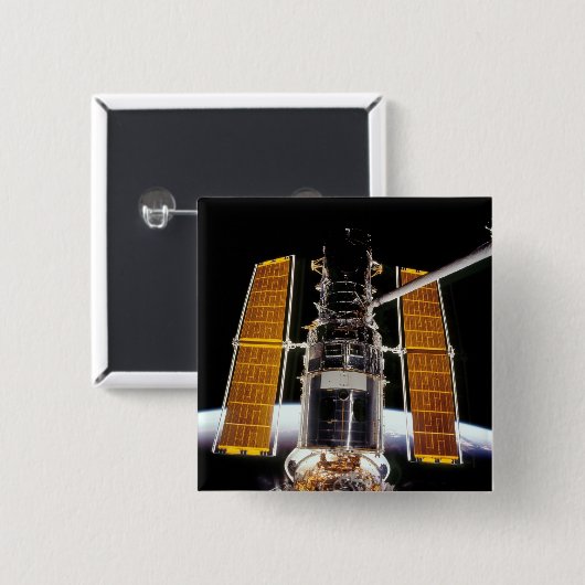 Hubble-Teleskop Button (Vorne & Hinten)