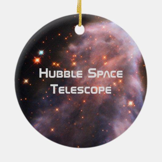 Hubble-Teleskop Keramik Ornament (Hinten)