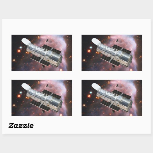 Hubble-Teleskop Rechteckiger Aufkleber (Blatt)