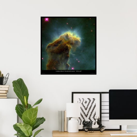 Hubble-Teleskopbild "Stellar" Poster (Heimbüro)