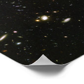 Hubble-Teleskopfeld der Galaxien Poster (Ecke)
