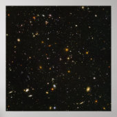 Hubble-Teleskopfeld der Galaxien Poster (Vorne)