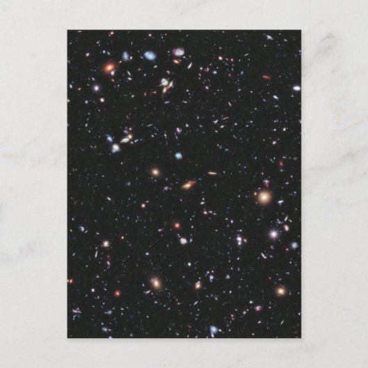Hubble-Teleskopfeld der Galaxien Postkarte (Vorderseite)