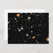 Hubble-Ultra-Deep-Feld Postkarte (Vorne/Hinten)