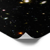 Hubble Ultra Deep Field Image Constellation Fornax Poster (Ecke)