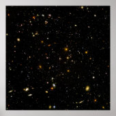 Hubble Ultra Deep Field Image Constellation Fornax Poster (Vorne)