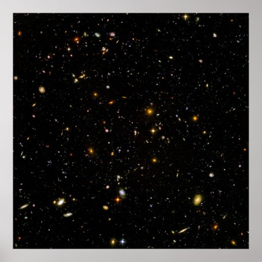 Hubble Ultra Deep Field Image Constellation Fornax Poster (Vorne)