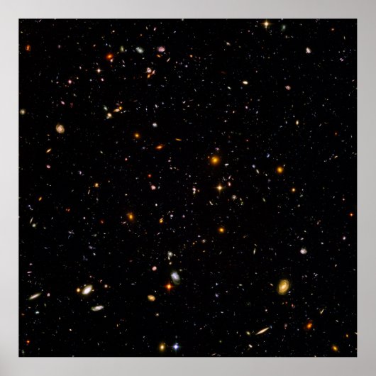 Hubble Ultra Deep Field View von 10.000 Galaxien Poster (Vorne)