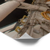 Hubble-Weltraumteleskop & Atlantis Poster (Ecke)