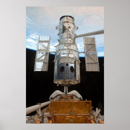 Hubble-Weltraumteleskop & Atlantis Poster (Vorne)