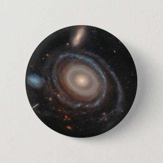 Hubble Weltraumteleskop Bullseye Galaxy Button (Vorderseite)