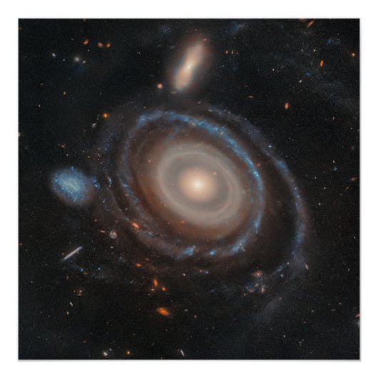 Hubble Weltraumteleskop Bullseye Galaxy Poster (Vorderseite)
