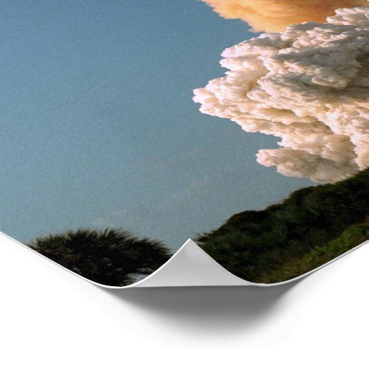 Hubble-Weltraumteleskop hebt NASA ab Poster (Ecke)