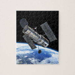 Hubble-Weltraumteleskop im Erdumlaufbahn-NASA-Foto Puzzle