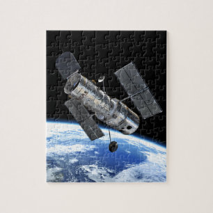 Hubble-Weltraumteleskop in der Erdumlaufbahn NASA- Puzzle