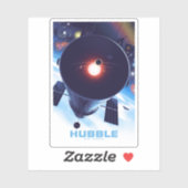 Hubble-Weltraumteleskop-Poster. Aufkleber (Blatt)