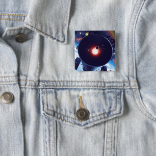 Hubble-Weltraumteleskop-Poster. Button