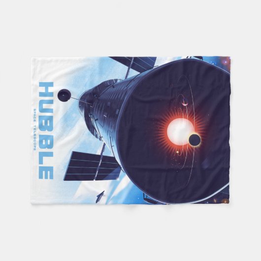 Hubble-Weltraumteleskop-Poster. Fleecedecke (Vorderseite (Horizontal))