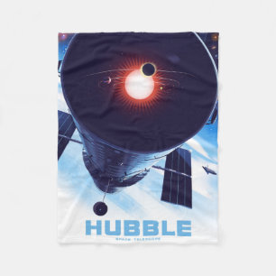 Hubble-Weltraumteleskop-Poster. Fleecedecke