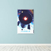 Hubble-Weltraumteleskop-Poster. Leinwanddruck (Insitu (Holzboden))