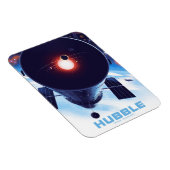 Hubble-Weltraumteleskop-Poster. Magnet (Rechte Seite)