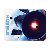 Hubble-Weltraumteleskop-Poster. Magnet (Horizontal)