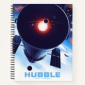 Hubble-Weltraumteleskop-Poster. Notizblock (Vorderseite)